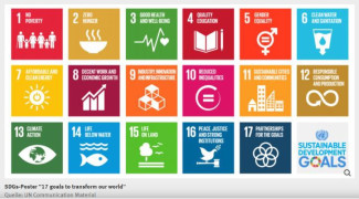 17 Ziele der vereinten Nationen - Grafik